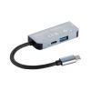 Концентратор 2E USB-C 4-in-1 1xUSB 3.0 + 1xUSB-C PD + HDMI 0.14m gray (2E-W2680) зображення 3