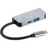 Концентратор 2E USB-C 4-in-1 1xUSB 3.0 + 1xUSB-C PD + HDMI 0.14m gray (2E-W2680) изображение 3