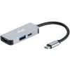Концентратор 2E USB-C 4-in-1 1xUSB 3.0 + 1xUSB-C PD + HDMI 0.14m gray (2E-W2680)
