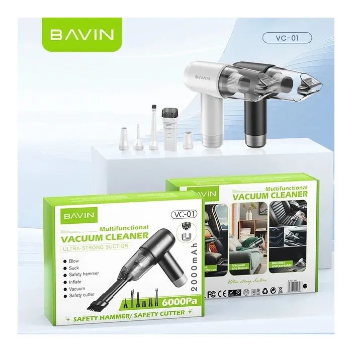 Пилосос BAVIN VC-01 6000Pa 2000 mAh Black (Z-VC01 BK) зображення 10
