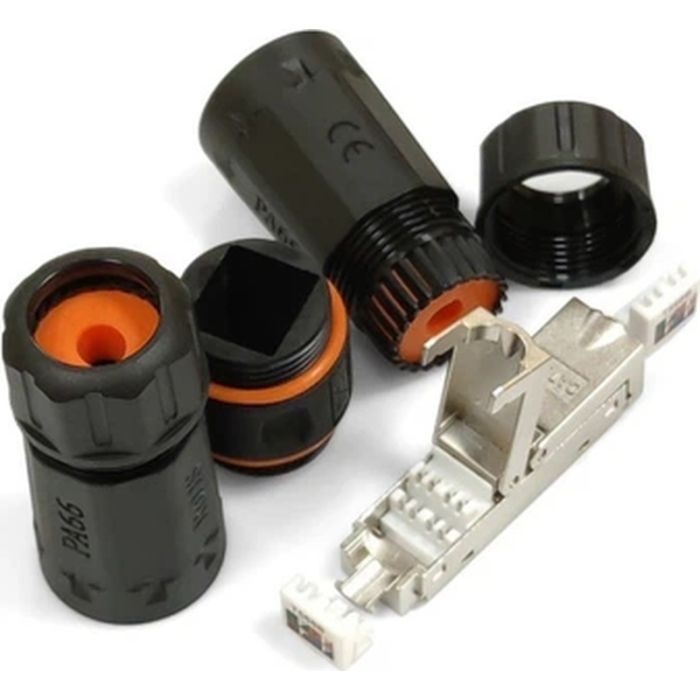 Сращиватель Водонепроницаемый проходной STP 1+1 RJ45 cat.6A IP68 Cor-X (282567) изображение 2