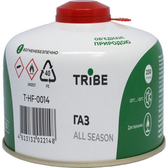 Газовый баллон Tribe різьбовий 450 г (T-HF-0015)