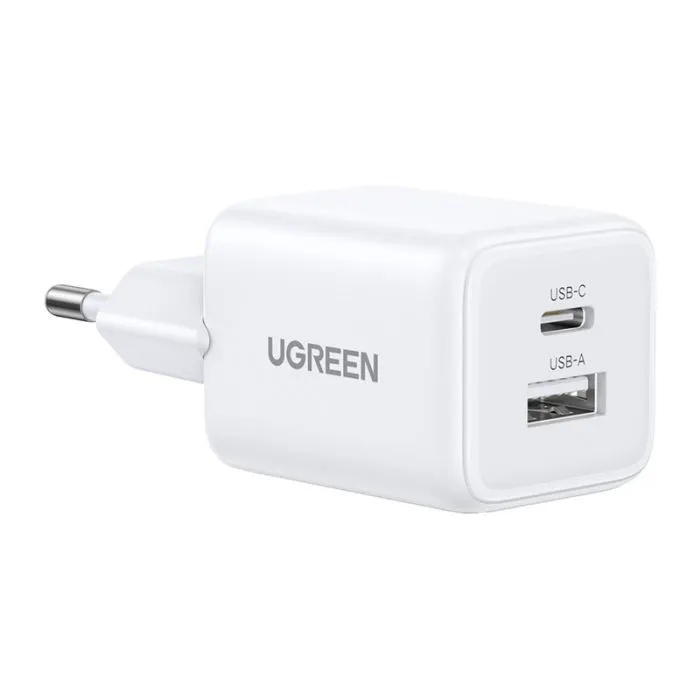Зарядное устройство Ugreen X514 1xUSB-C PD20W + 1xUSB GaN white (65006)