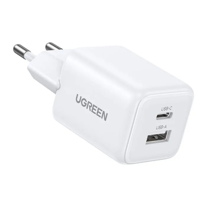 Зарядное устройство Ugreen X514 1xUSB-C PD20W + 1xUSB GaN white (65006) изображение 2