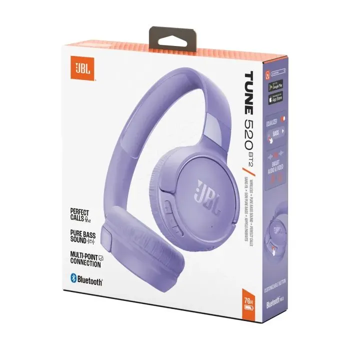 Наушники JBL Tune 520BT2 Purple (JBLT520BT2PUREU) изображение 9