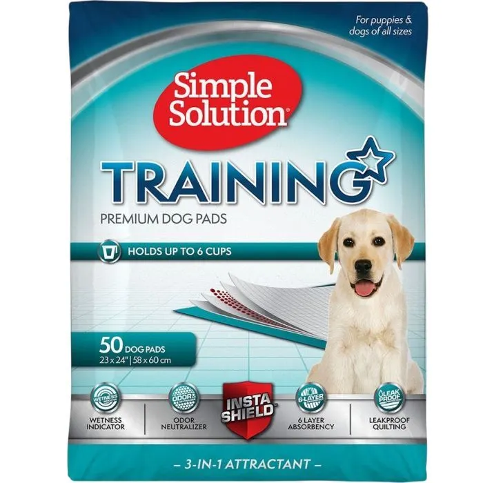Пеленки для собак Simple Solution Training Premium Dog Pads 50 шт 58х60 см (0010279134016)