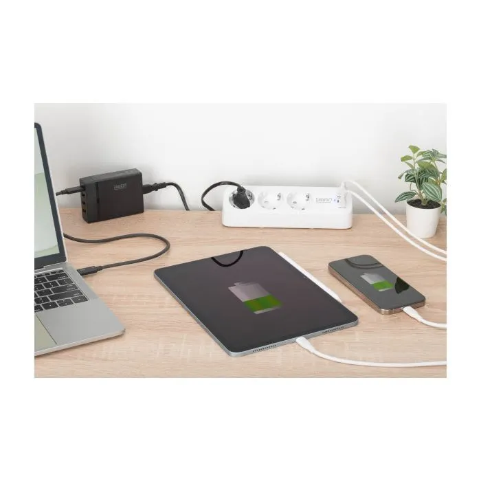 Мережевий фільтр живлення Digitus 3 розетки, 2xUSB-A, 1xUSB-C,1.5м, White (DA-70626) зображення 6