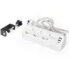Мережевий фільтр живлення Digitus 3 розетки, 2xUSB-A, 1xUSB-C,1.5м, White (DA-70626)