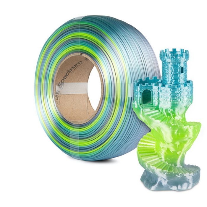 Пластик для 3D-принтера Spectrum PLA Silk Rainbow 1.75mm 1kg ReFill Fire Red (81285) изображение 3