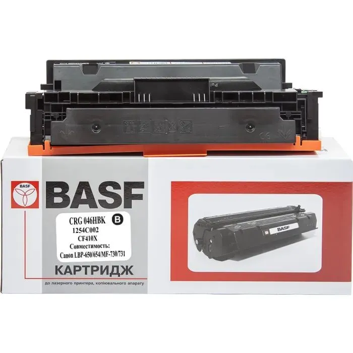 Картридж BASF Canon 046H/LBP-650/MF-730 аналог 1254C002/CF410X Black, 6,3K (BASF-KT-046HBK-U)