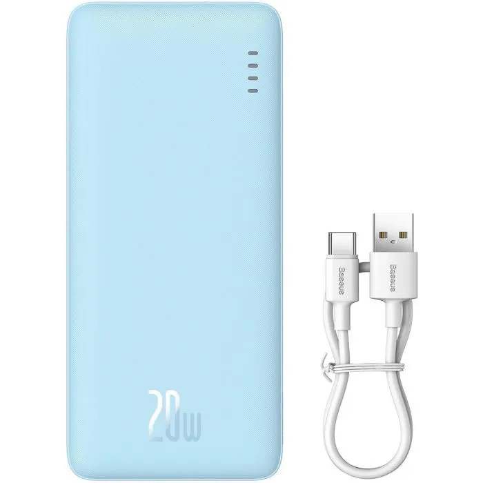 Батарея універсальна Baseus Airpow 20000mAh 20W PD/3.0, QC/3.0, blue (P10022804313-00)
