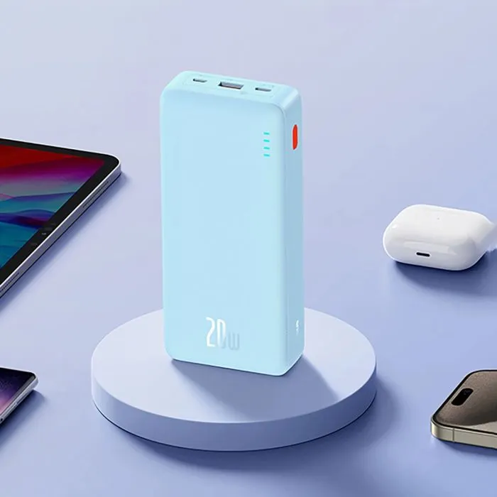 Батарея універсальна Baseus Airpow 20000mAh 20W PD/3.0, QC/3.0, blue (P10022804313-00) зображення 6