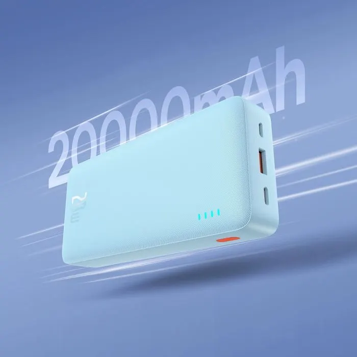 Батарея універсальна Baseus Airpow 20000mAh 20W PD/3.0, QC/3.0, blue (P10022804313-00) зображення 7