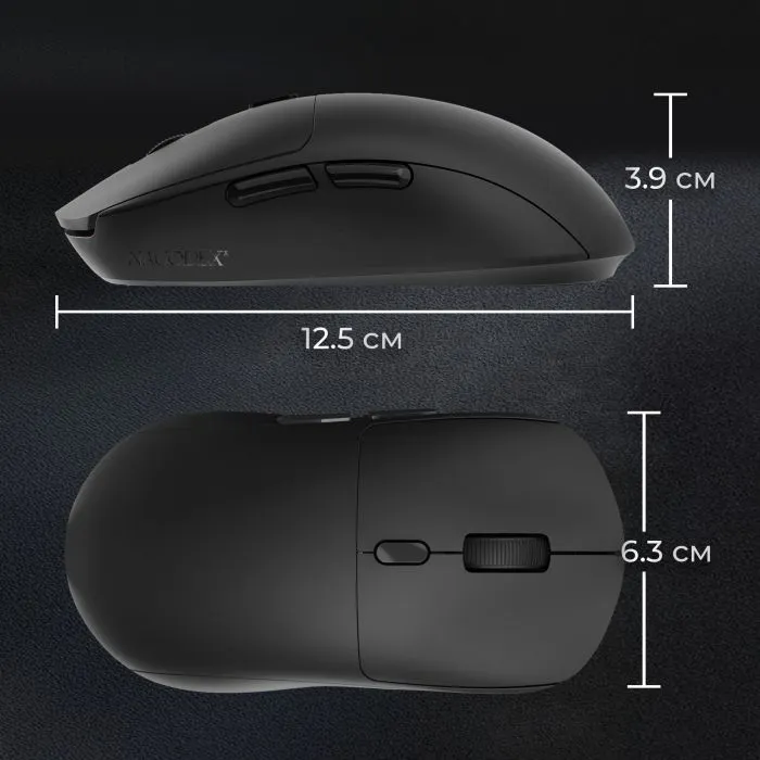 Мишка Ajazz NJ07-MC Combo Wireless/Bluetooth/USB Black (NJ07-MC-B) зображення 15