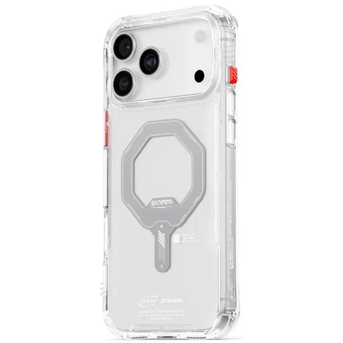 Чохол до мобільного телефона Skinarma Saido Magnetic Charging iPhone 17 Pro Gray (8886461248470) зображення 3