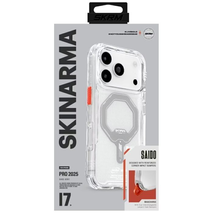 Чохол до мобільного телефона Skinarma Saido Magnetic Charging iPhone 17 Pro Gray (8886461248470) зображення 5