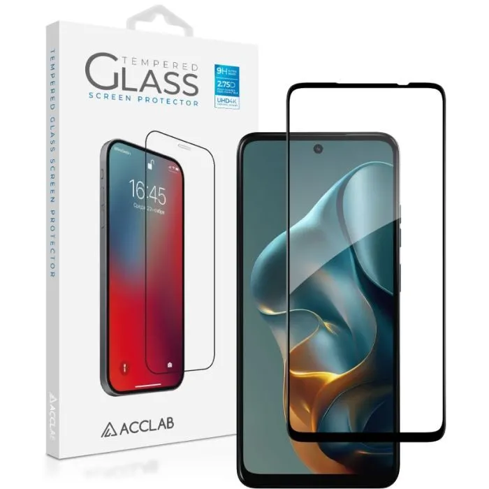 Скло захисне ACCLAB Full Glue Moto G05 Black (1283126620423)