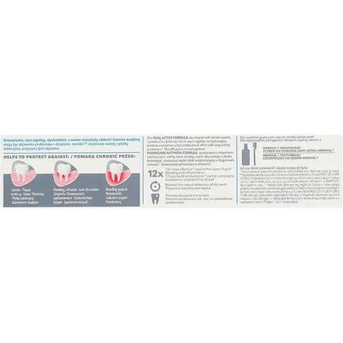 Зубна паста Meridol Gentle Whitening Toothpaste 75 мл (8718951560390) зображення 4