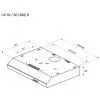 Витяжка кухонна Pyramida UX 50 (380) B BL зображення 9