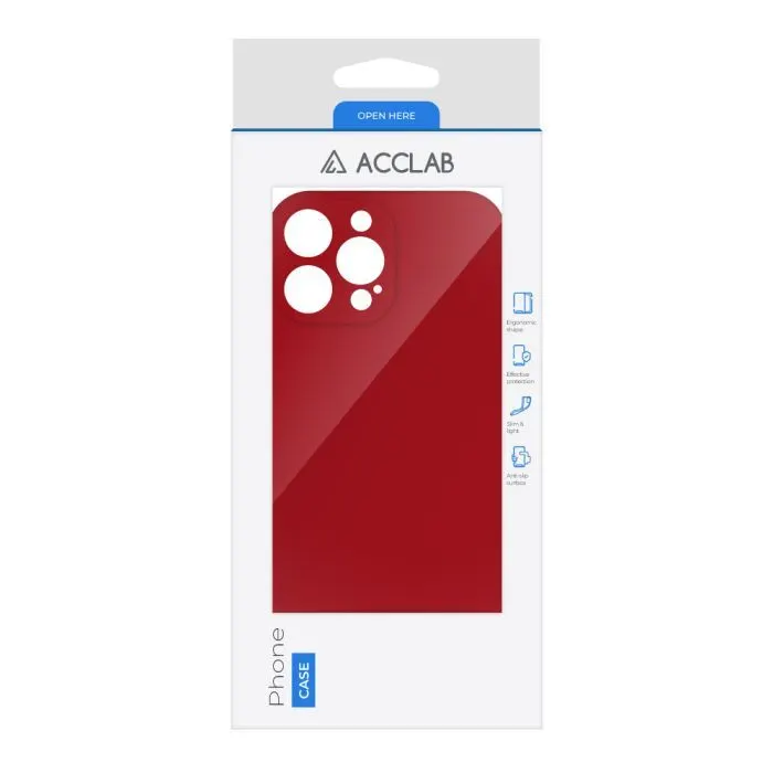 Чохол до мобільного телефона ACCLAB SoftShell Apple iPhone 14 Pro Max Red (1283126557125) зображення 2