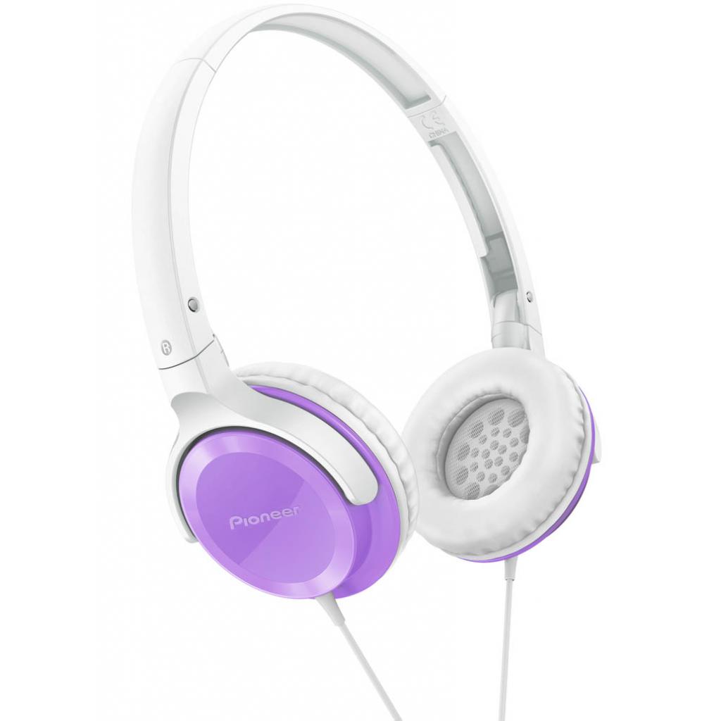 Навушники Pioneer SE-MJ502 White/Violet (SE-MJ502-V)