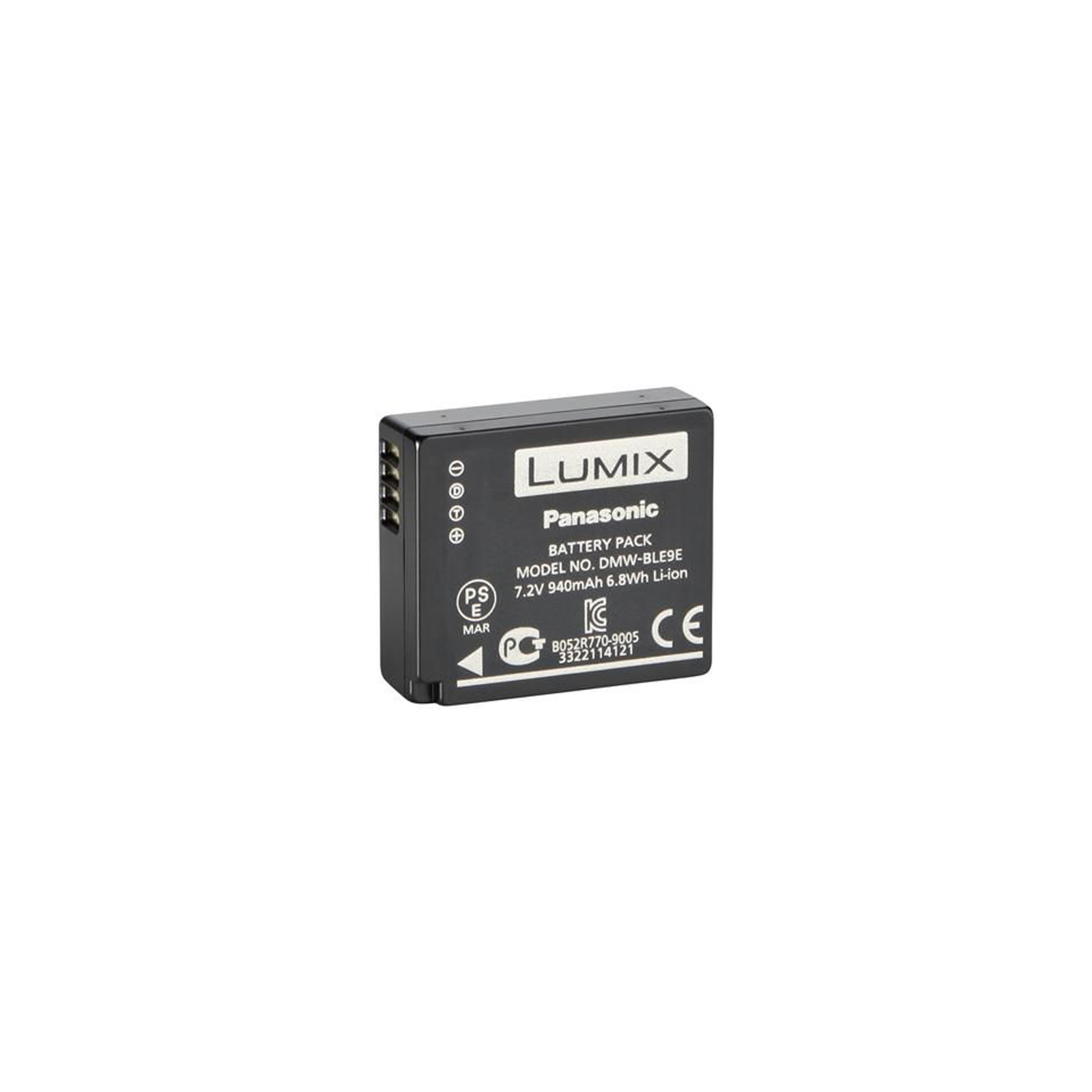 Акумулятор до фото/відео Panasonic DMW-BLE9E для фотокамер Lumix: DMC-GF3/DMC-GF5 (DMW-BLE9E)