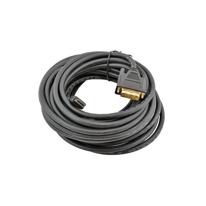 Кабель мультимедійний HDMI to DVI 18+1pin M, 0.5m Cablexpert (CC-HDMI-DVI-0.5M) зображення 3
