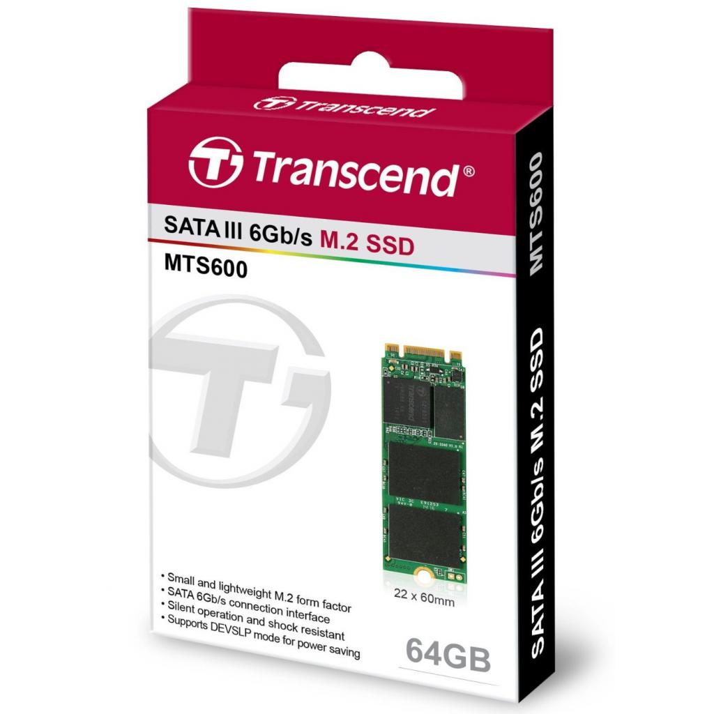 Накопитель SSD M.2 64GB Transcend (TS64GMTS600) изображение 3