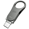 USB флеш накопитель Silicon Power 16GB Mobile C80 Silver USB 3.2 (SP016GBUC3C80V1S) изображение 2