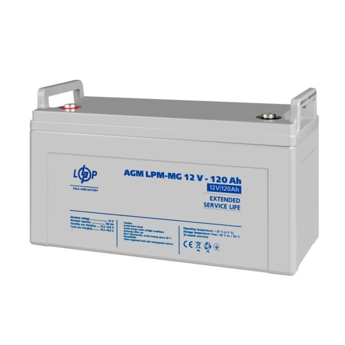 Батарея до ДБЖ LogicPower LPM MG 12В 120 Ач (3876) зображення 3