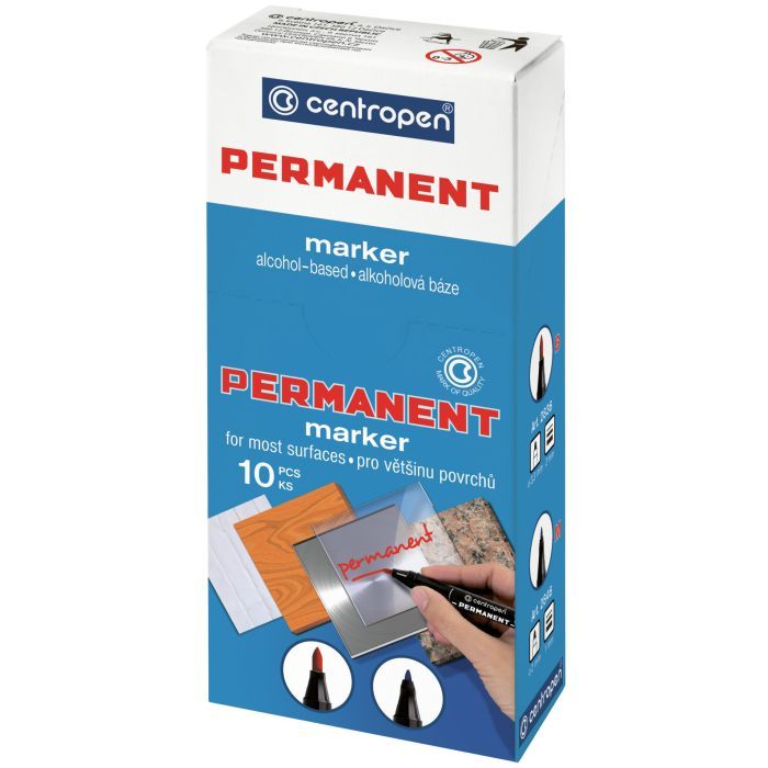 Маркер Centropen Permanent 2836 2 мм green (2836/04) изображение 2