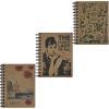 Блокнот Buromax spiral side, В6, 96sheets, KRAFT, square (assorted) (BM.2479) изображение 2