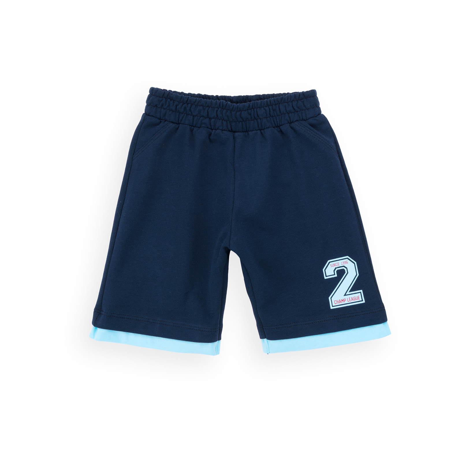 Набір дитячого одягу Breeze футболка с пуговичками с шортами (8922-92B-blue) зображення 3