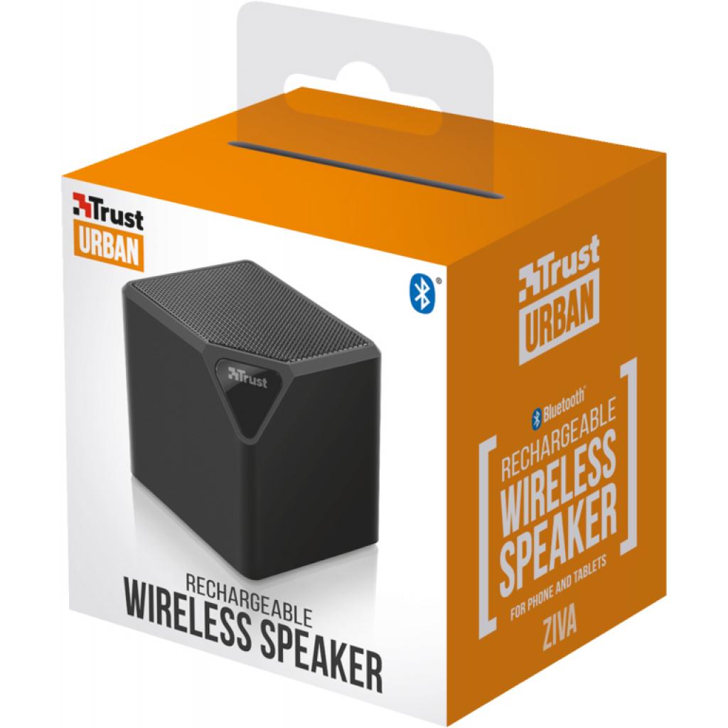 Акустична система Trust Ziva Wireless Bluetooth Speaker black (21715) зображення 6