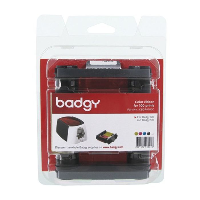 Риббон Evolis к принтеру Badgy100, Badgy200, YMCKO, 100 отпечатков (CBGR0100C) изображение 2