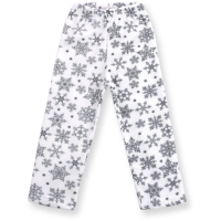 Пижама детская Matilda флисовая с мишками и снежинками (7161-134G-white) изображение 3