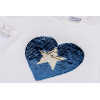 Футболка дитяча Breeze з серцем перевертишем (9287-110G-blue) зображення 4