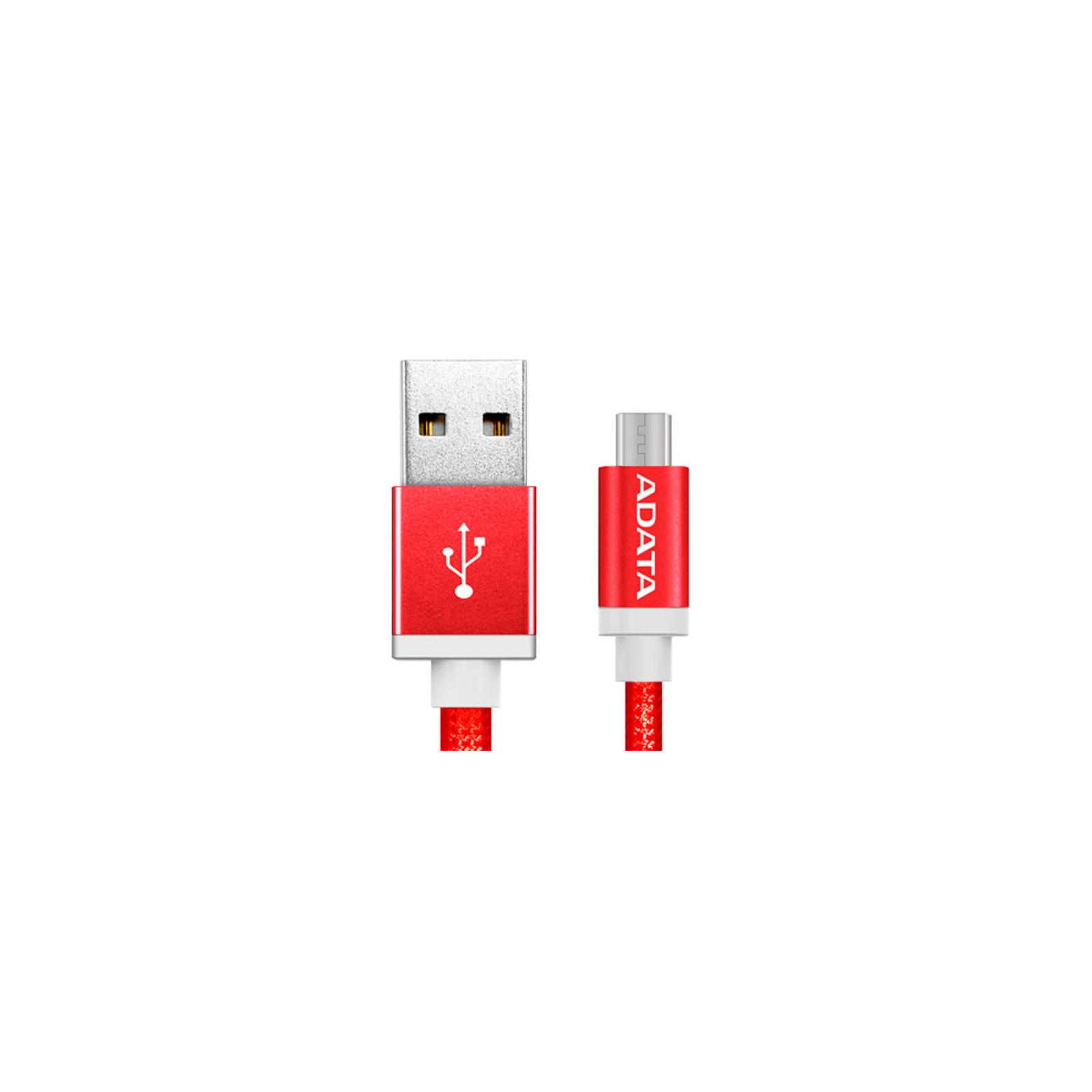 Дата кабель USB 2.0 AM to Micro 5P 1.0m Red ADATA (AMUCAL-100CMK-CRD) изображение 2