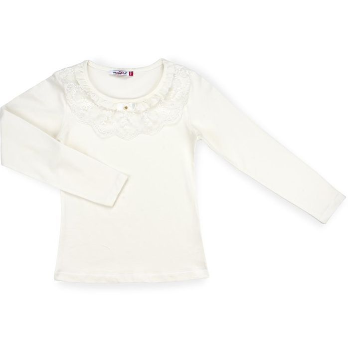 Кофта дитяча Matilda з мереживною оборкою (4802-152G-cream)