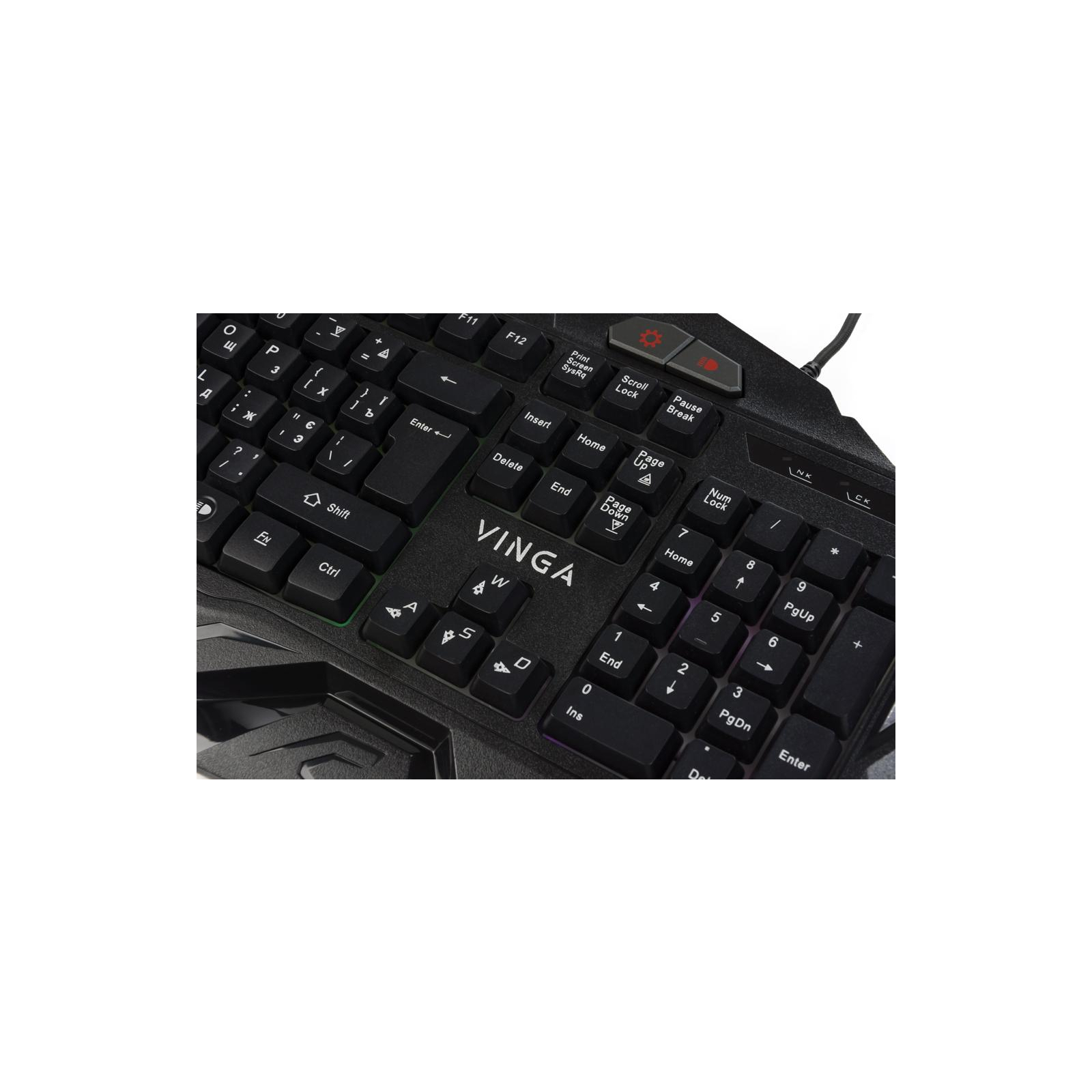 Клавіатура Vinga KBG417 black зображення 6