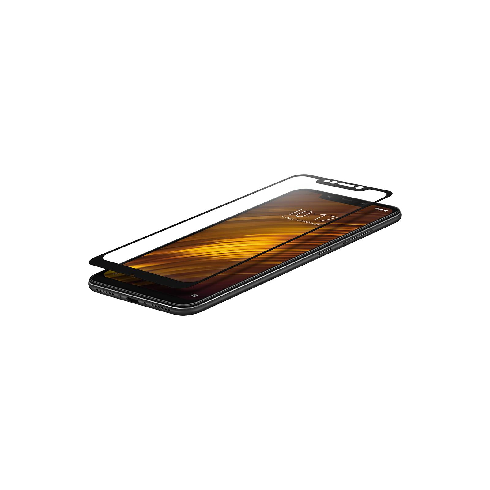 Стекло защитное Vinga для Xiaomi Pocophone F1 Black (VTPGS-XPF1B) изображение 6