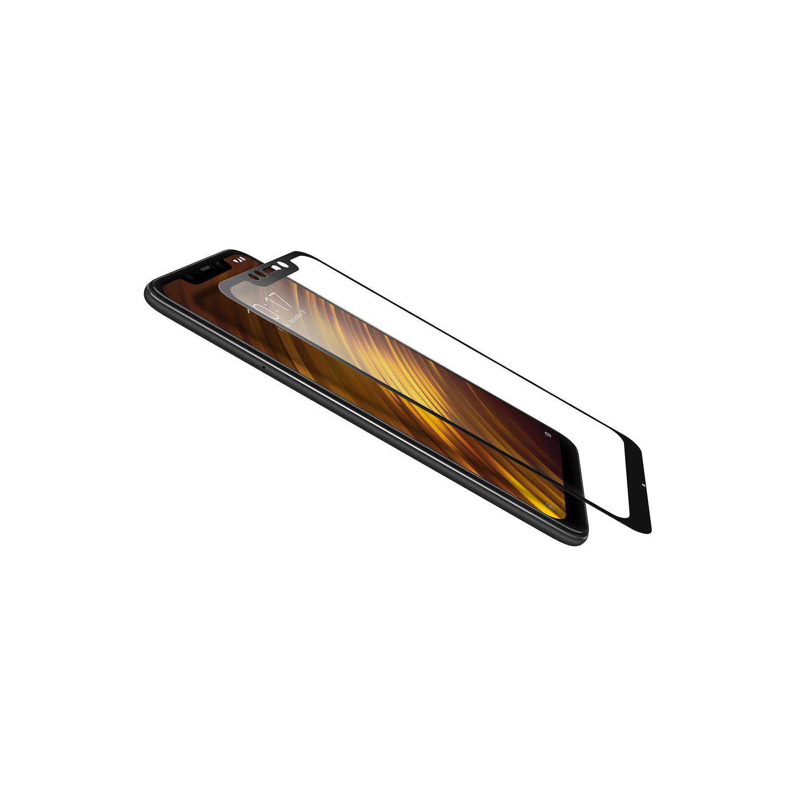 Стекло защитное Vinga для Xiaomi Pocophone F1 Black (VTPGS-XPF1B) изображение 8
