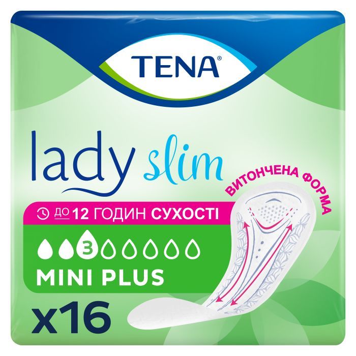Урологические прокладки Tena Lady Slim Mini Plus 16 шт. (7322540852868)