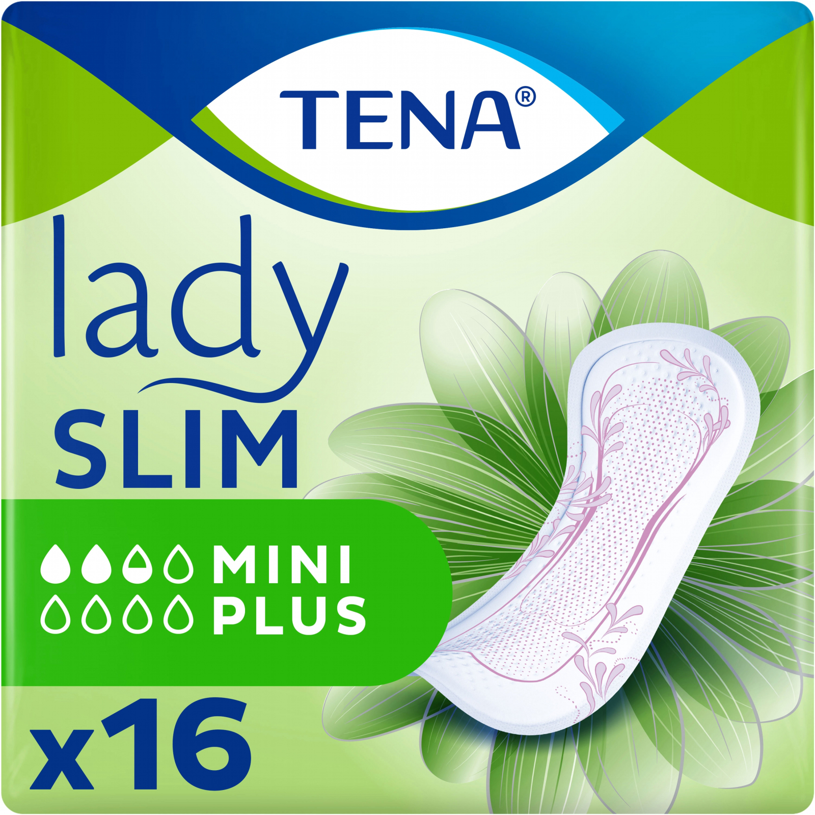 Урологические прокладки Tena Lady Slim Mini Plus 16 шт. (7322540852868)
