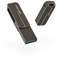 USB флеш накопитель eXceleram 128GB U3 Series Dark USB 3.1 Gen 1 (EXP2U3U3D128)