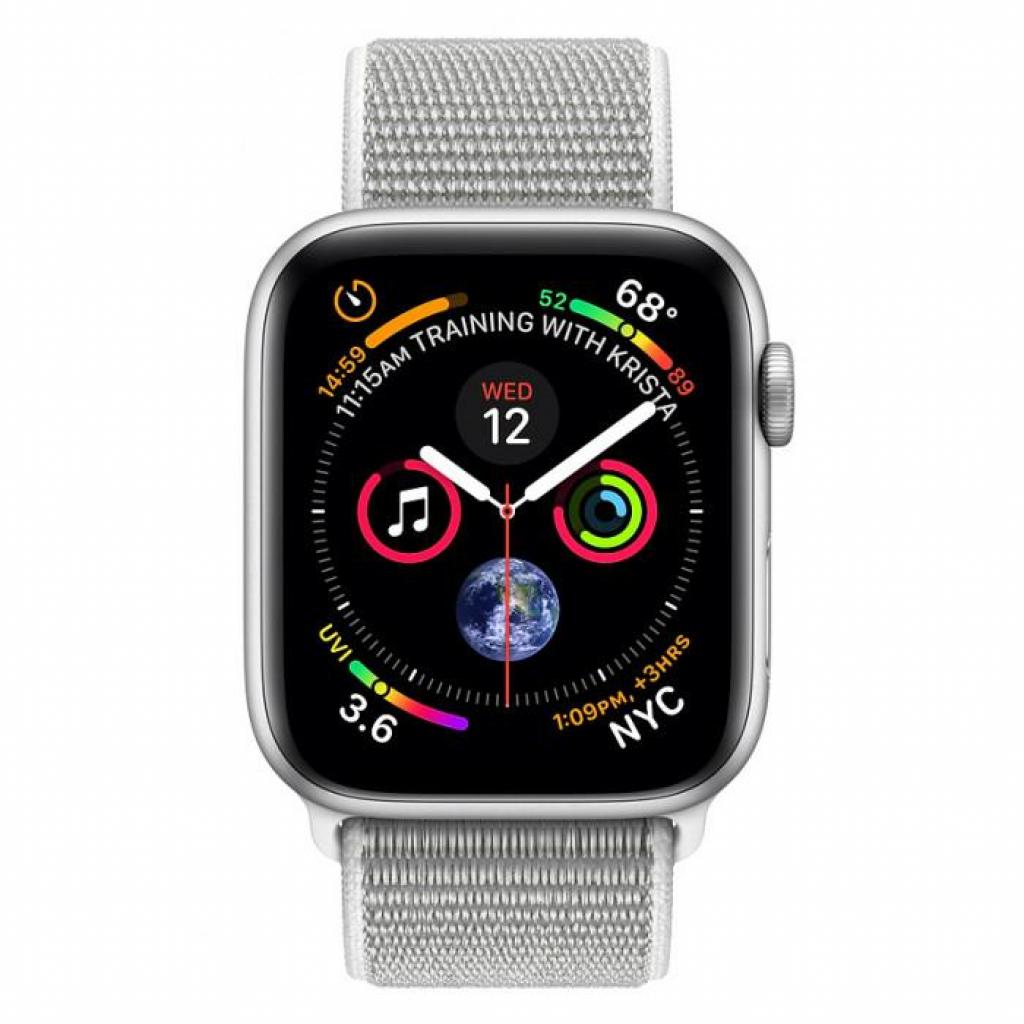 Смарт-годинник Apple Watch Series 4 GPS, 44mm Silver Aluminium Case with Seashell (MU6C2GK/A) зображення 2