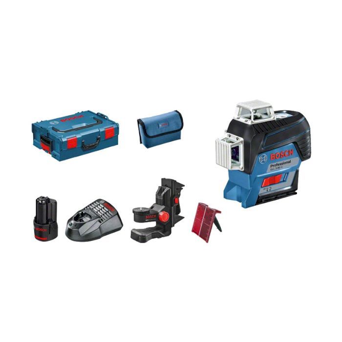 Лазерный нивелир Bosch GLL 3-80 C + BM 1 (12 V) + L-Boxx (0.601.063.R02) изображение 3