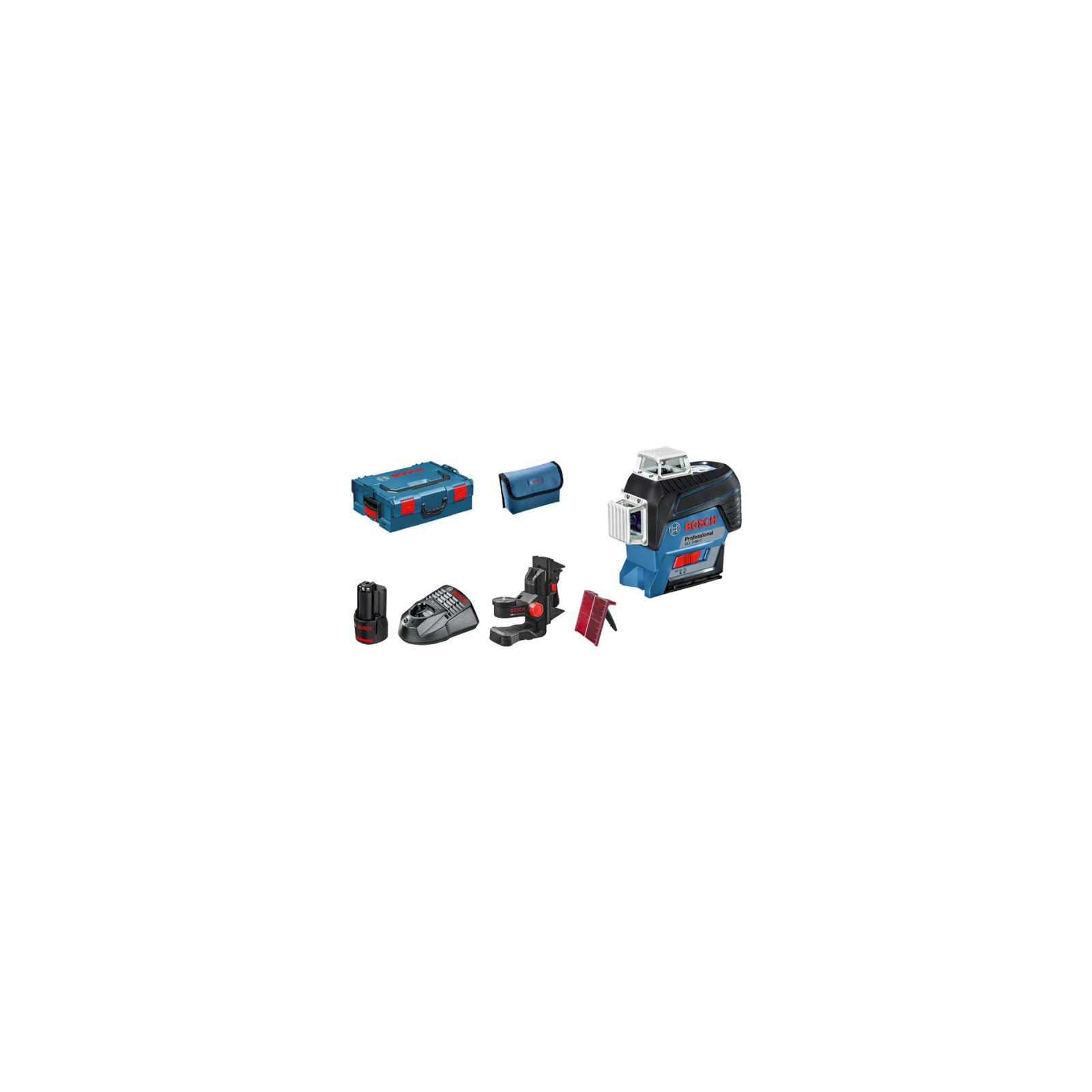 Лазерний нівелір Bosch GLL 3-80 C + BM 1 (12 V) + L-Boxx (0.601.063.R02) зображення 3
