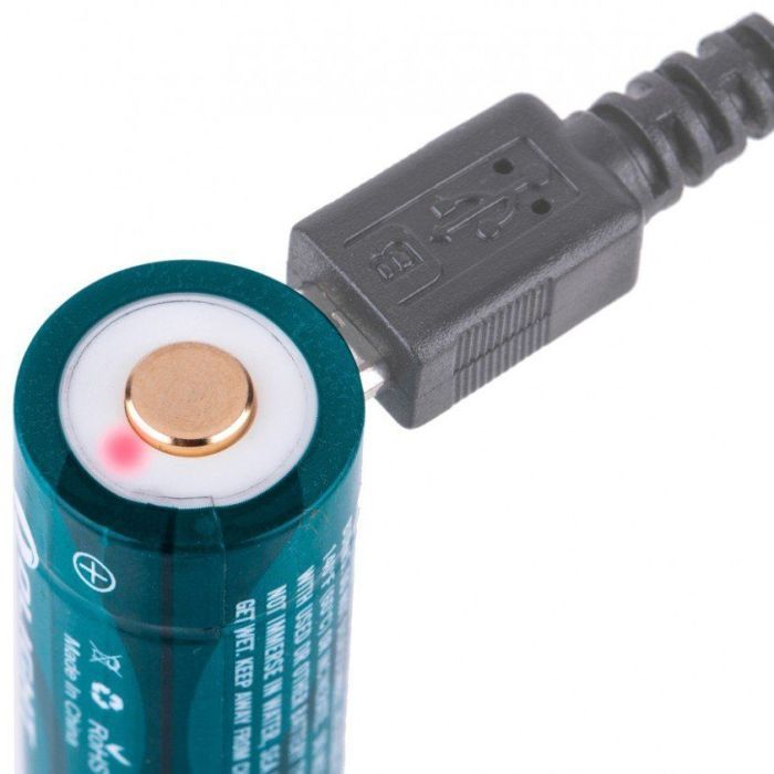 Аккумулятор Olight 16340 с micro-USB 650 mAh (кабель в комплекте) (ORBC-163CO6) изображение 3
