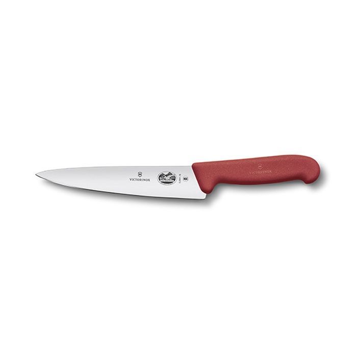 Кухонный нож Victorinox Fibrox разделочный 19 см, красный (5.2001.19)